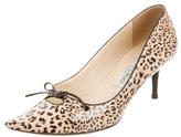 Thumbnail for your product : Jimmy Choo Leopard Print Cutout Pumps