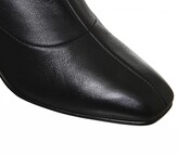 Thumbnail for your product : Office Afternoon Feature Mid Heel Boots Black Leather Feature Zip
