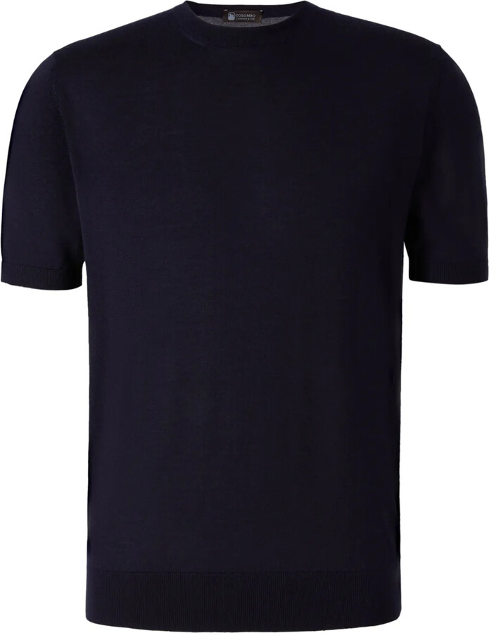 Colombo crew-neck fine-knit T-shirt