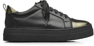 Brunello Cucinelli Leather Sneakers with Platform