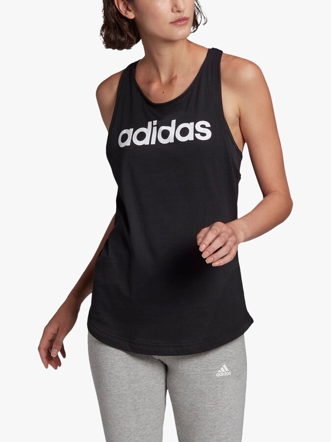adidas Essentials Loose Logo Gym Vest - ShopStyle Tops