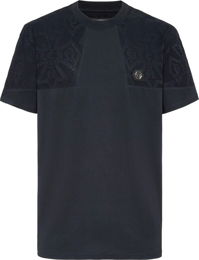 Philipp Plein jacquard crest T-shirt