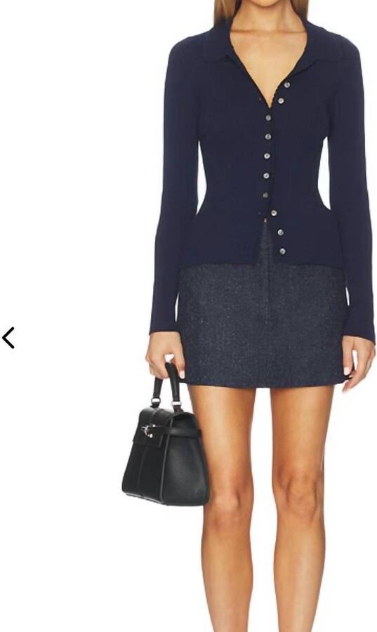 Astr Keren Cardigan In Navy