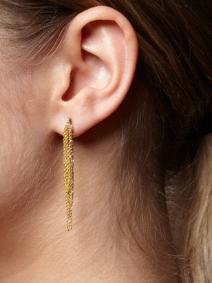 Celara 14K Yellow Gold & Diamond Multi-Chain Linear Earrings