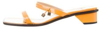 Louis Vuitton Patent Leather Slide Sandals