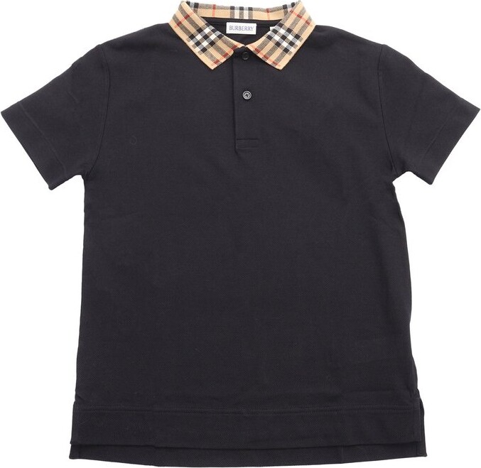 Burberry Children Vintage Check Short-Sleeved Polo Shirt