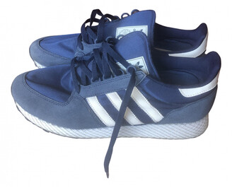 blue adidas superstar trainers