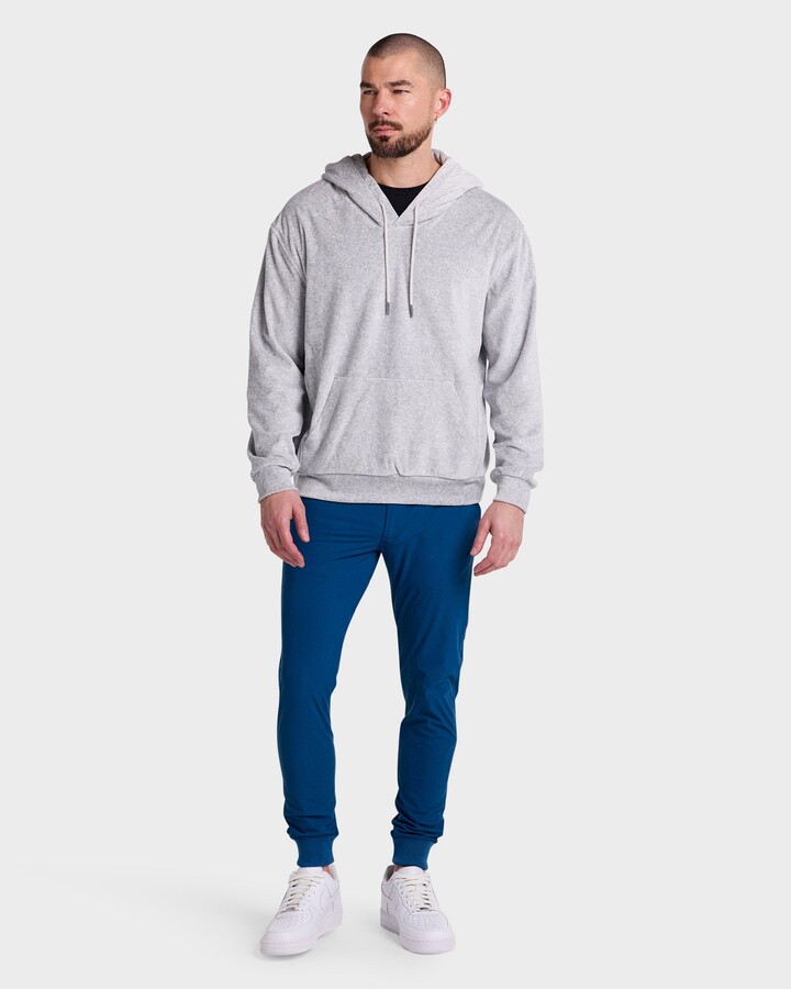 Velour Hoodie Men ShopStyle UK