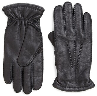Bergdorf Goodman Men's Deerskin Leather Gloves