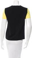 Thumbnail for your product : Cédric Charlier Tri-Color Crew Neck Top