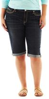 Thumbnail for your product : JCPenney a.n.a Thick-Stitch Denim Bermuda Shorts – Plus