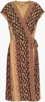 Thumbnail for your product : Joie Bethwyn C Snake-print Crepe De Chine Wrap Dress