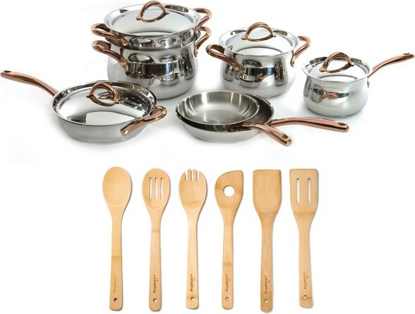 Berghoff BergHOFFOuroGold17Pc18/10StainlessSteelCookwareSet