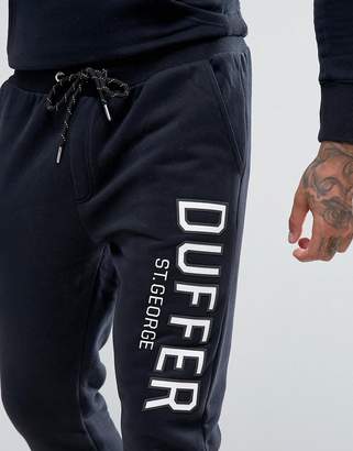 The DUFFER of ST. GEORGE Skinny Joggers In Black