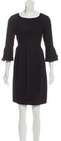 Thumbnail for your product : Burberry Pleated Knee-Length Dress Black Pleated Knee-Length Dress