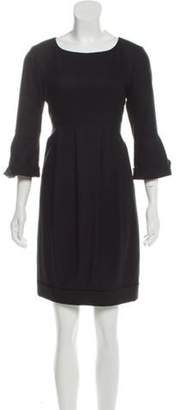 Burberry Pleated Knee-Length Dress Black Pleated Knee-Length Dress