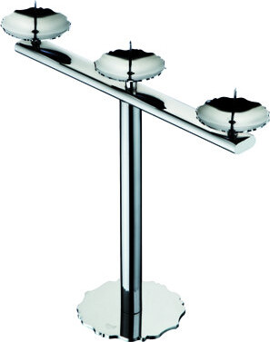 Dolce Vita 9.6'' H 18/10 Stainless Steel Dining Room Candelabra