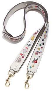 Anya Hindmarch Wink Stickers Leather Guitar Shoulder Strap