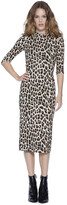 Thumbnail for your product : Alice + Olivia Delora Fitted Mock Neck Midi Dress