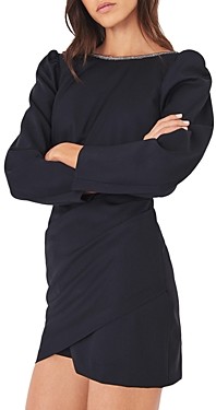 Antage rådgive strubehoved BA&SH ba & sh Miroir Puffed Shoulder Mini Dress - ShopStyle