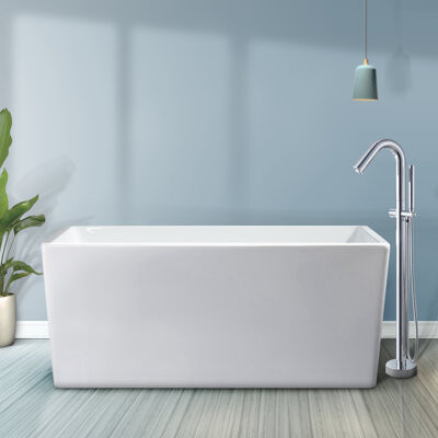 Topcraft 44" x 28" Freestanding Soaking Acrylic Bathtub