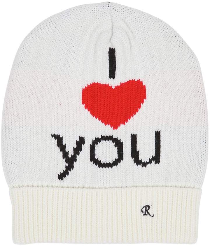 帽子 Raf simons 2012 Fall knit beanie Buy Raf Simons men blue patched knitted beanie for $364
