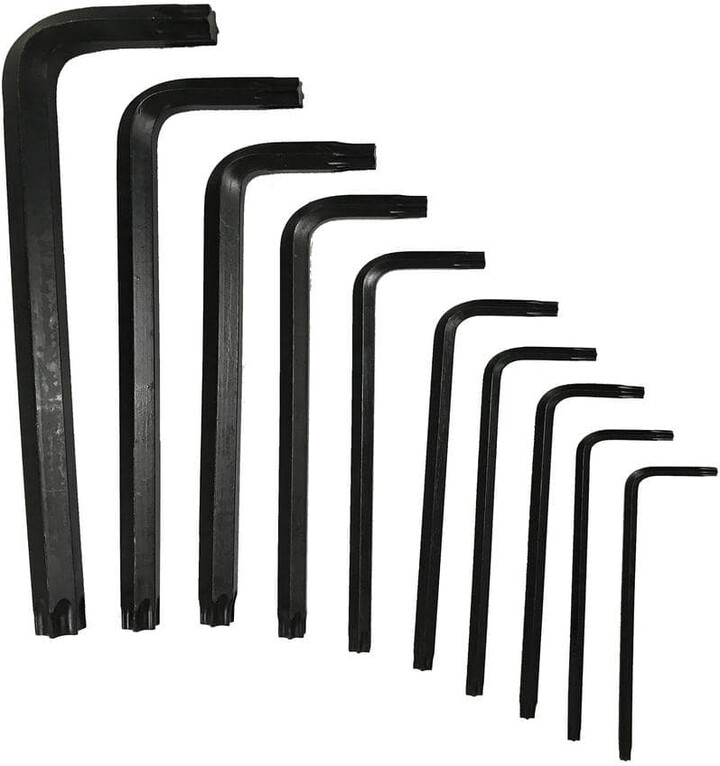 Eklind TORX star L-Key - 10-Pieces Set T10-T55 Long Series