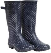 Thumbnail for your product : Board Angels Womens Polka Dot Print Wellington Boots Navy/White