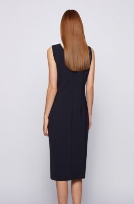 Boss Cutout-detail shift dress in a colour-blocked style