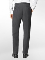 Thumbnail for your product : Calvin Klein Classic Fit Textured Charcoal Suit Pants