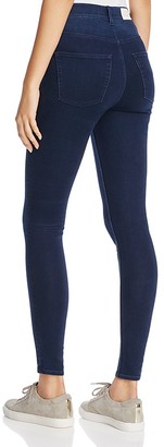 Cheap Monday High Rise Spray Skinny Jeans in Solid Blue