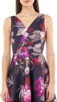 Thumbnail for your product : Carmen Marc Valvo Floral Printed Sleeveless High-Low Wrap Dress