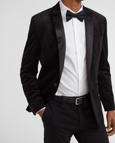 mens black velvet tuxedo pants