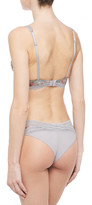 Thumbnail for your product : Maison Lejaby Floral-print Stretch-lace Triangle Bra