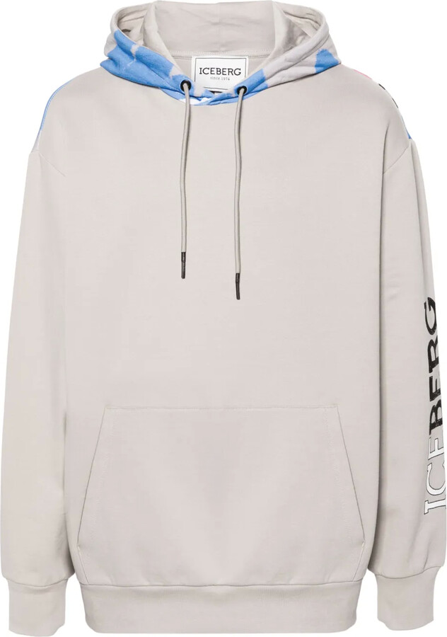 Iceberg Illustration-Print Knitted Hoodie ShopStyle