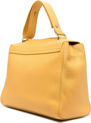 Orciani Pebbled Leather Tote Bag