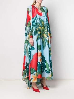 Richard Quinn Tropical Print Tunic Dress