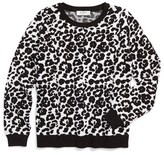 Thumbnail for your product : Milly Minis Cheetah Jacquard Knit Pullover (Toddler girls, Little Girls & Big Girls)