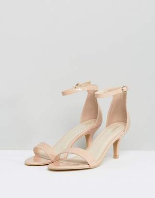 Glamorous Barely There Kitten Heeled Sandals