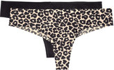 Thumbnail for your product : H&M 2-pack Microfiber Thongs - Black - Ladies