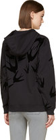Thumbnail for your product : McQ Black Velvet Swallows Hoodie