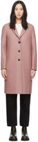 Thumbnail for your product : Harris Wharf London Pink Pressed Wool Overcoat