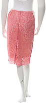Thumbnail for your product : Marc Jacobs Lace Embroided Knee-Length Skirt