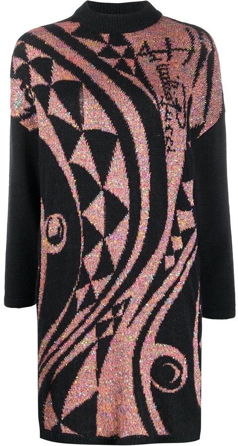 embellished jumper dress