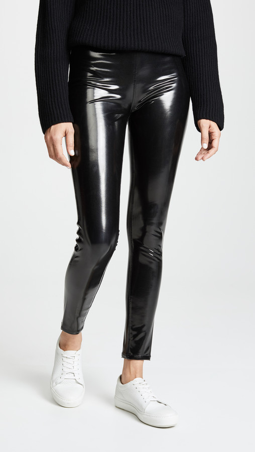 vinyl leather leggings