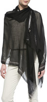 Thumbnail for your product : Loro Piana Stella Soffio Stole, Black