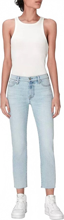 7 For All Mankind Luxe Vintage Roxanne Ankle Jeans In Light Wash