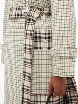 Thumbnail for your product : Proenza Schouler Double-breasted Checked Twill Trench Coat - Cream Multi