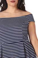 Thumbnail for your product : Dorothy Perkins Plus Size Women's Off The Shoulder Stretch Knit Dress