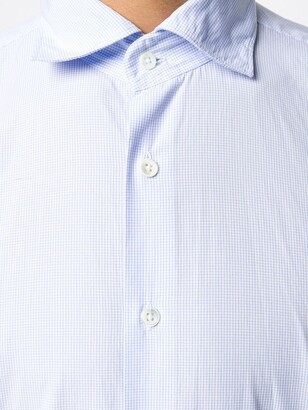 Glanshirt French Collar Checked Shirt